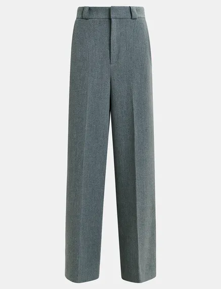 Pantalones estilo sastre, gris