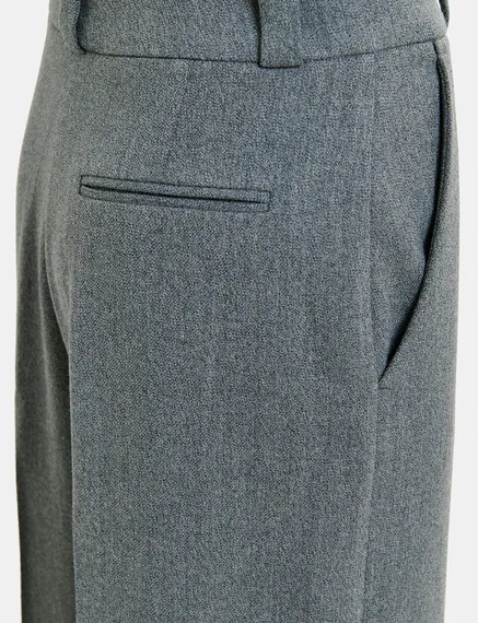 Grijze geklede broek