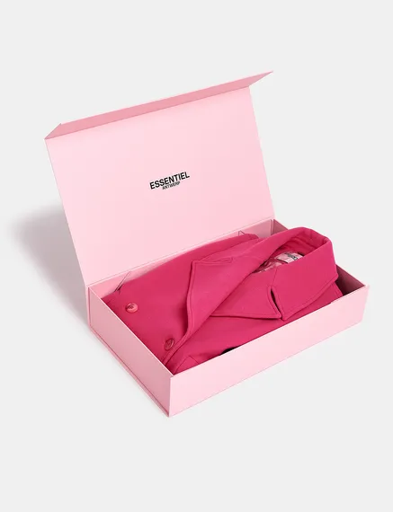 Pink luxurious and reusable FSC-certified gift box - Size L