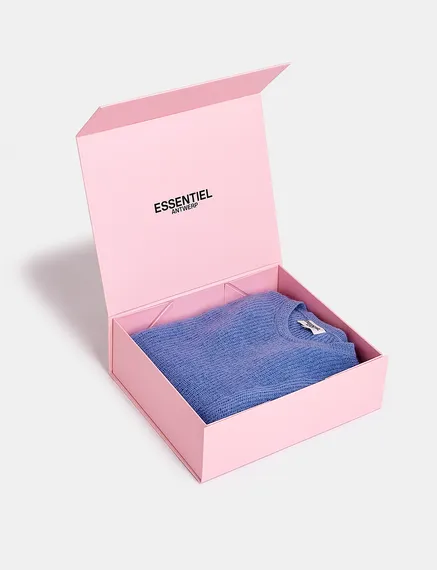 Pink luxurious and reusable FSC-certified gift box - Size M