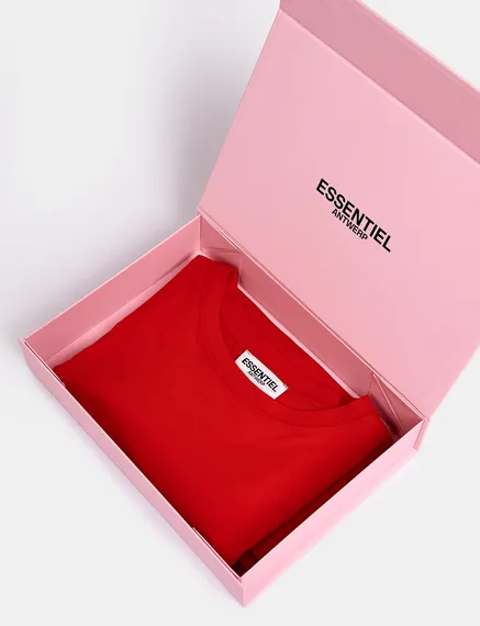 Pink luxurious and reusable FSC-certified gift box - Size S