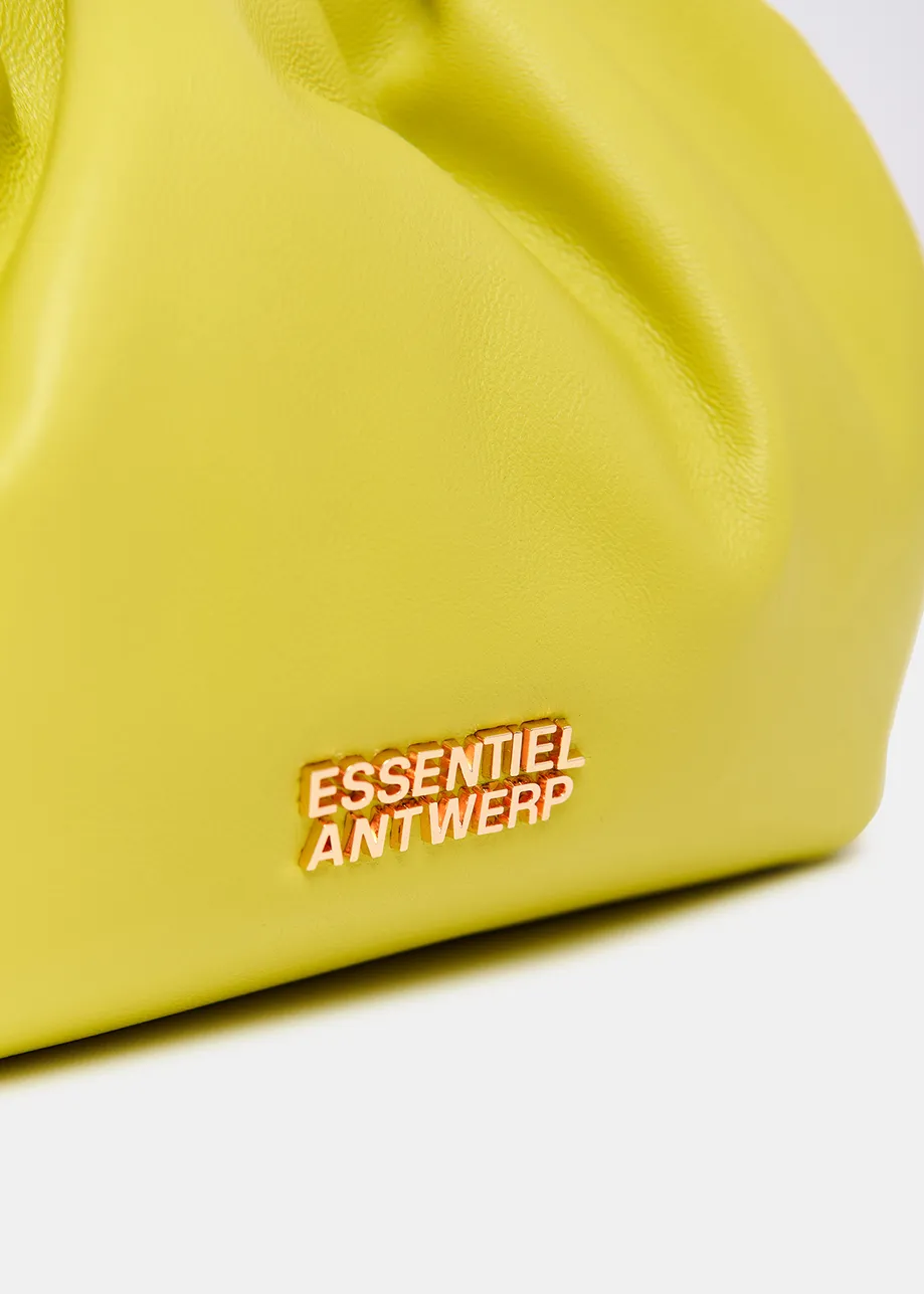 Cartera de piel, amarillo