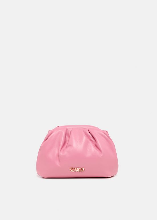 Pink leather pouch