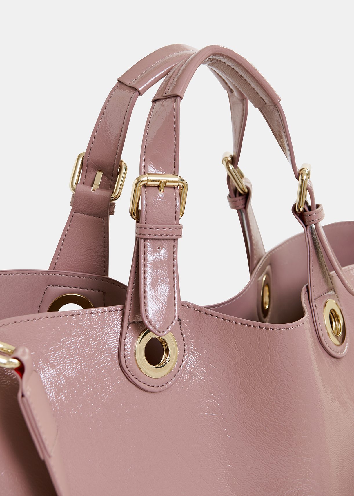 Pink patent leather bag best sale