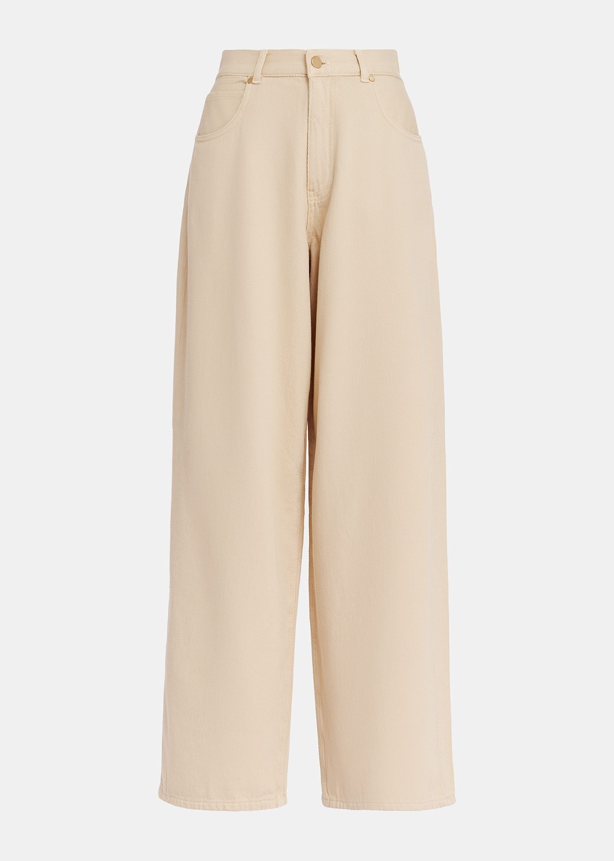 パンツ ESSENTIEL ANTWERP Women Pants HERBH1SC Beige Ecru wide-leg jeans | Essentiel Antwerp Europe