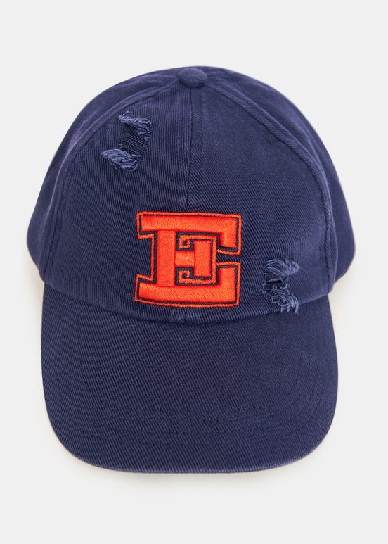 Dark blue embroidered baseball cap