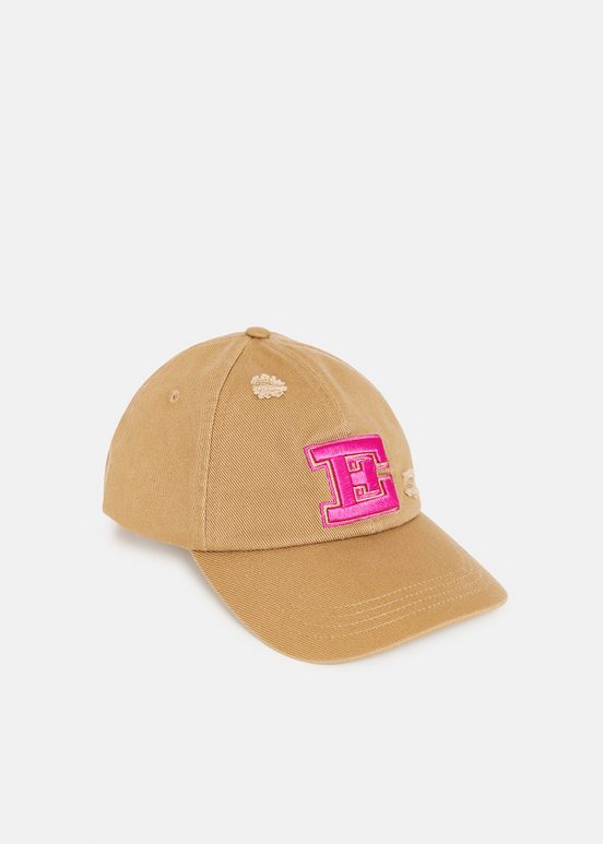 Brown embroidered baseball cap