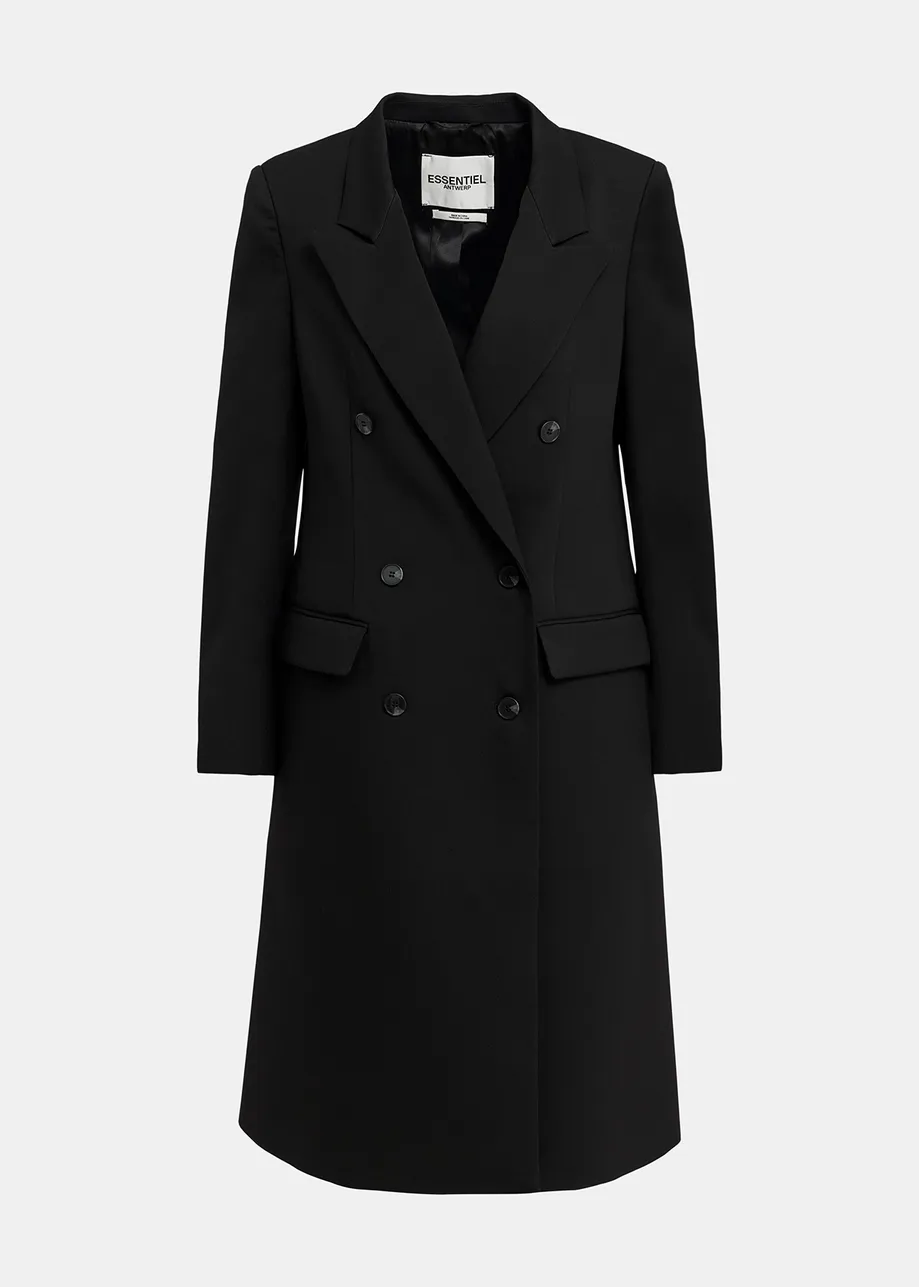 Manteau croisé noir