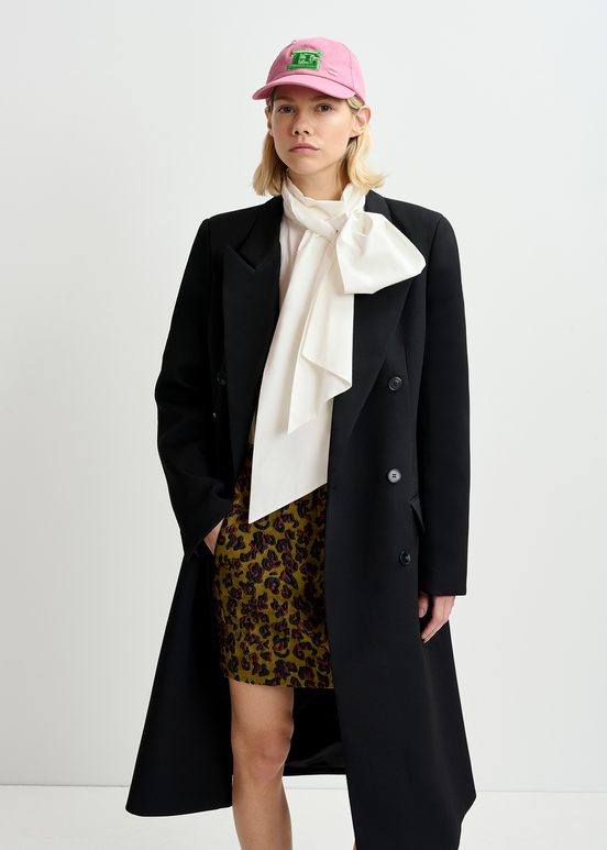 Manteau croisé noir