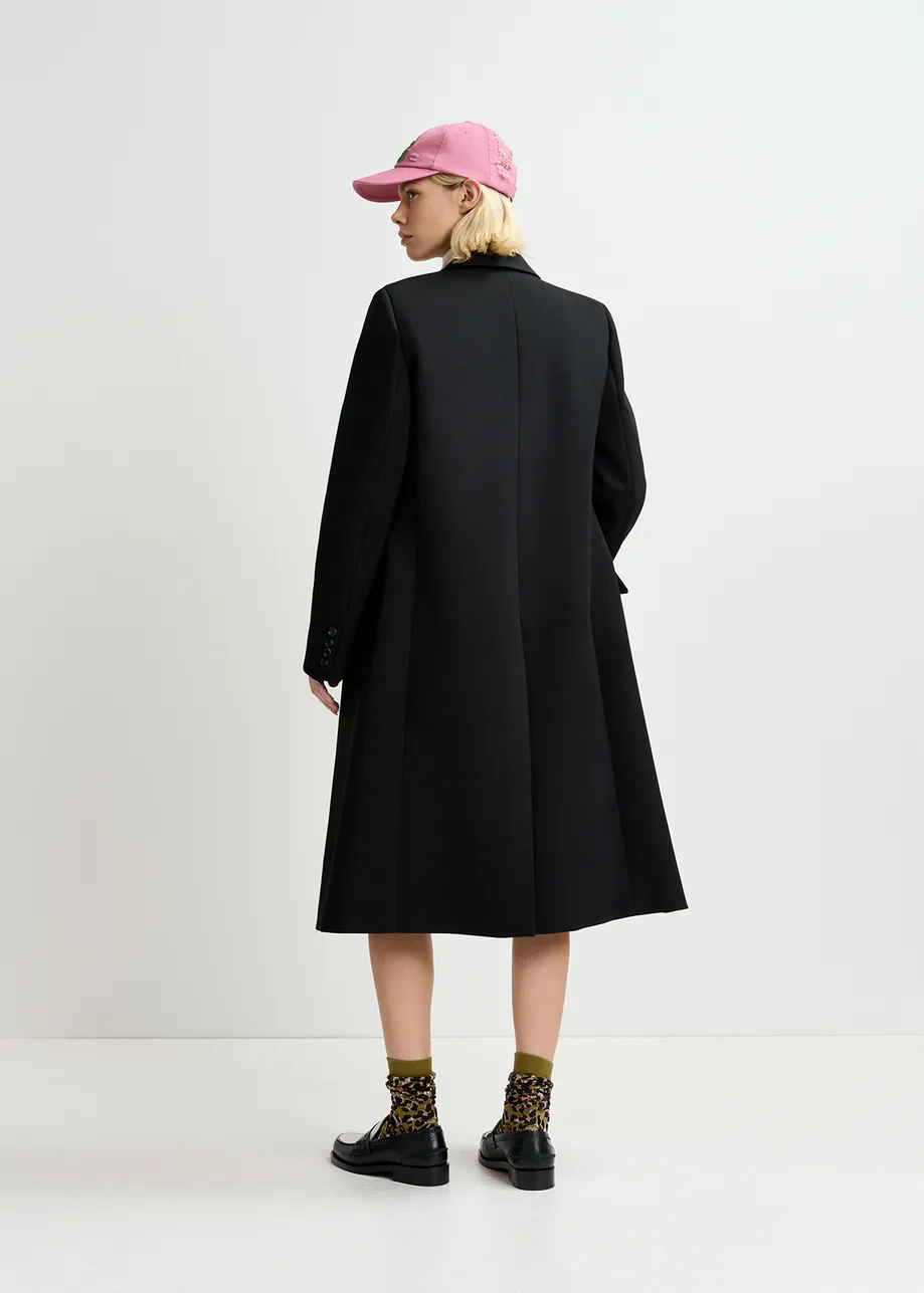 Manteau croisé noir