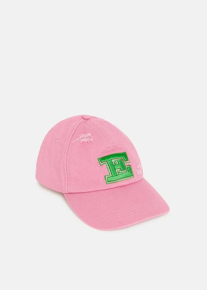 Pink embroidered baseball cap