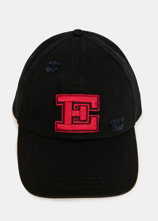 Gorra de béisbol bordada, negro