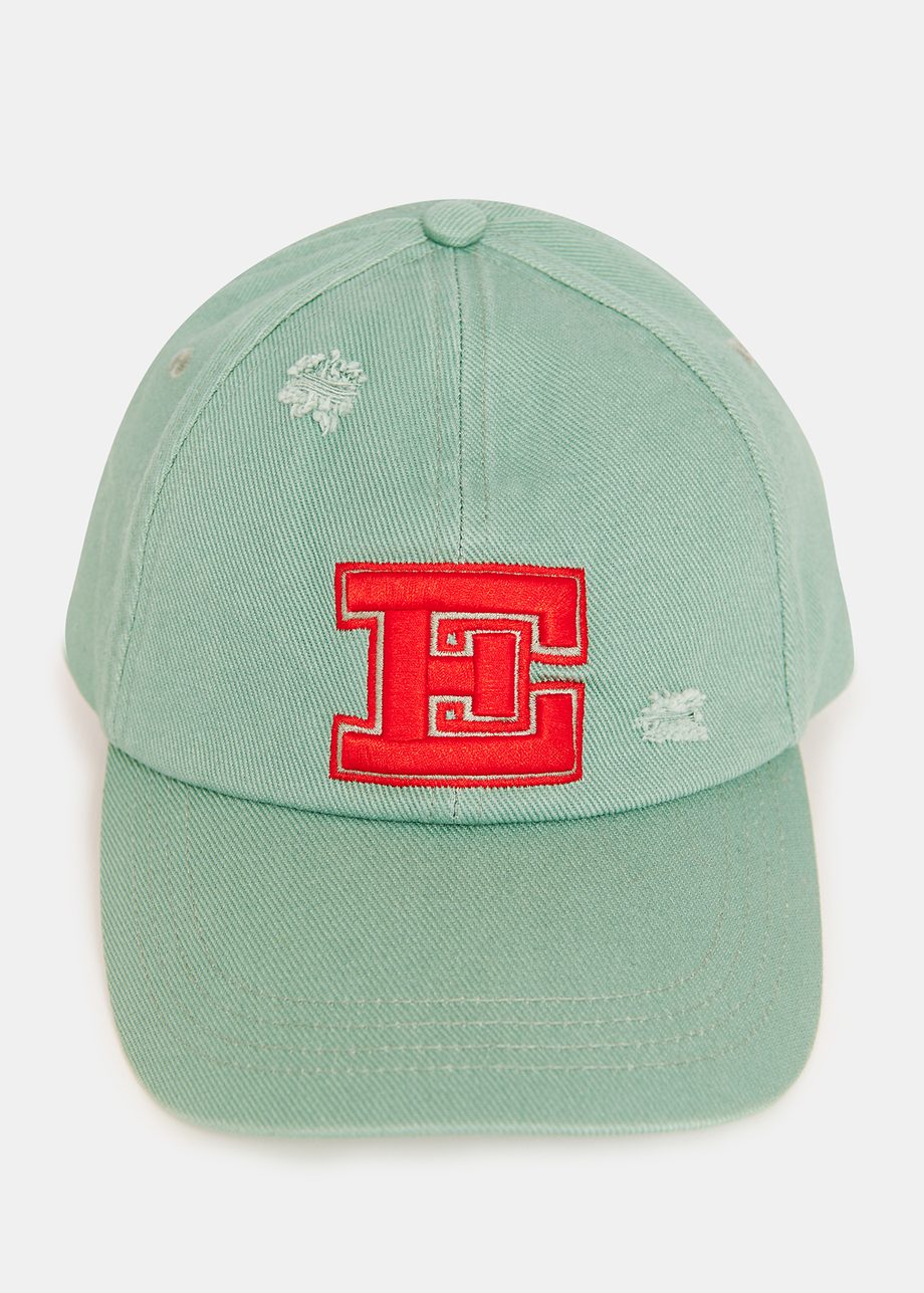 Mint green embroidered baseball cap