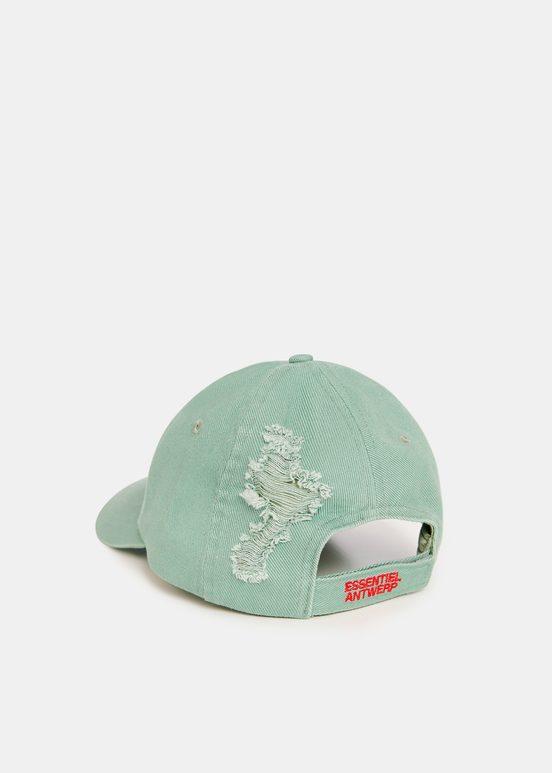 Casquette vert menthe à broderie