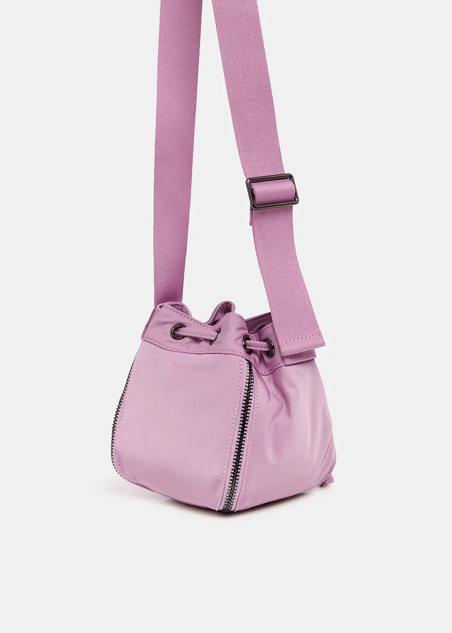 Mauve mini bucket bag