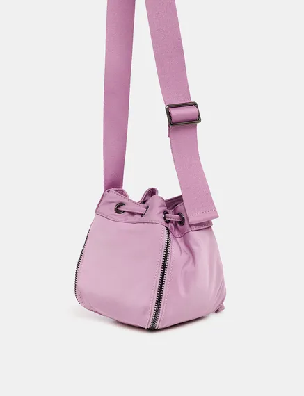 Mauve mini bucket bag