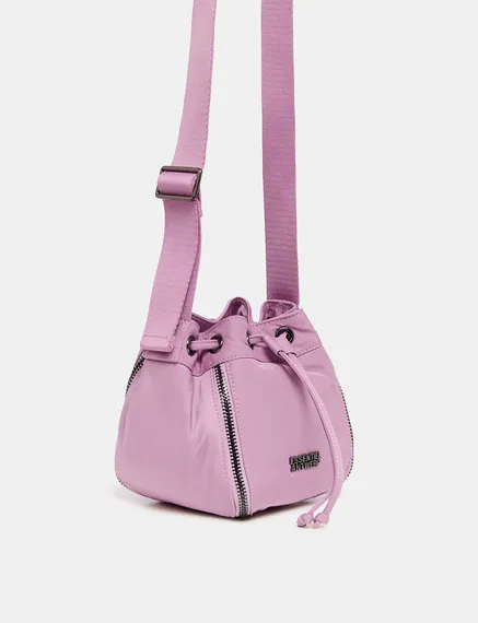 Mauve mini bucket bag