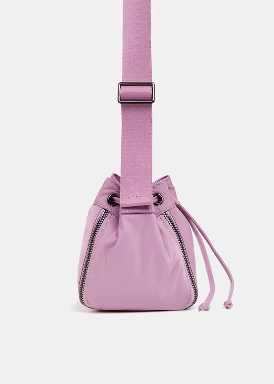 Mauve mini bucket bag