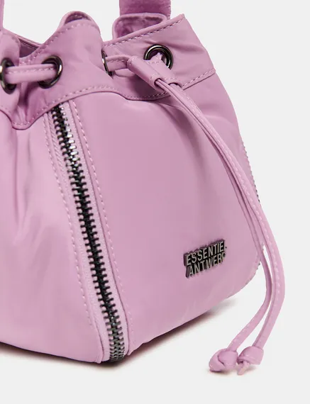 Mauve mini bucket bag