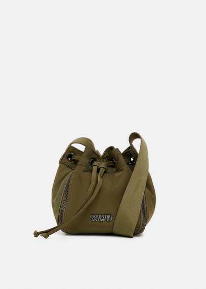 Khaki mini bucket bag