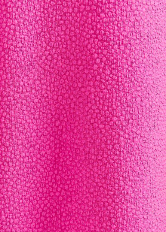 Fuchsia mini-jurk met brede mouwen