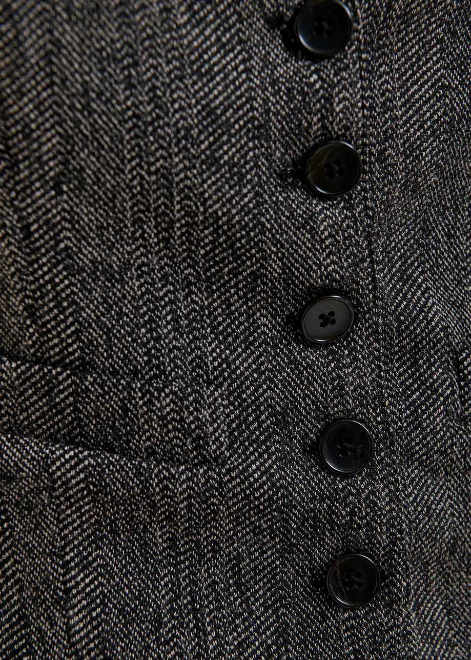 Gilet spinato nero