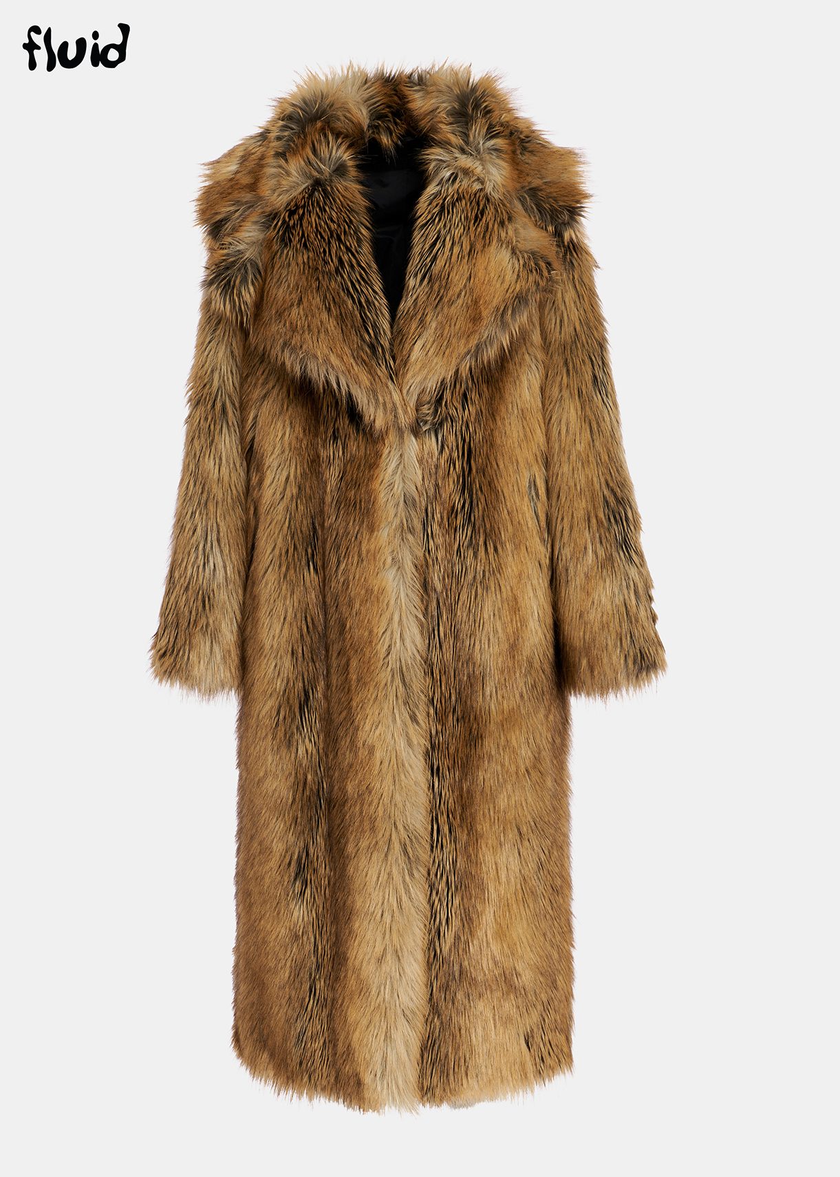 Harry faux fur collar crombie coat best sale