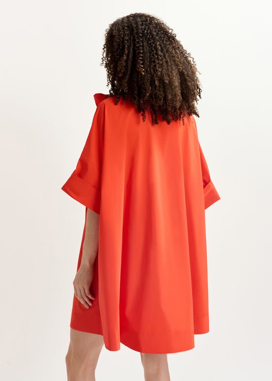 Rotes Minikleid mit Schluppe