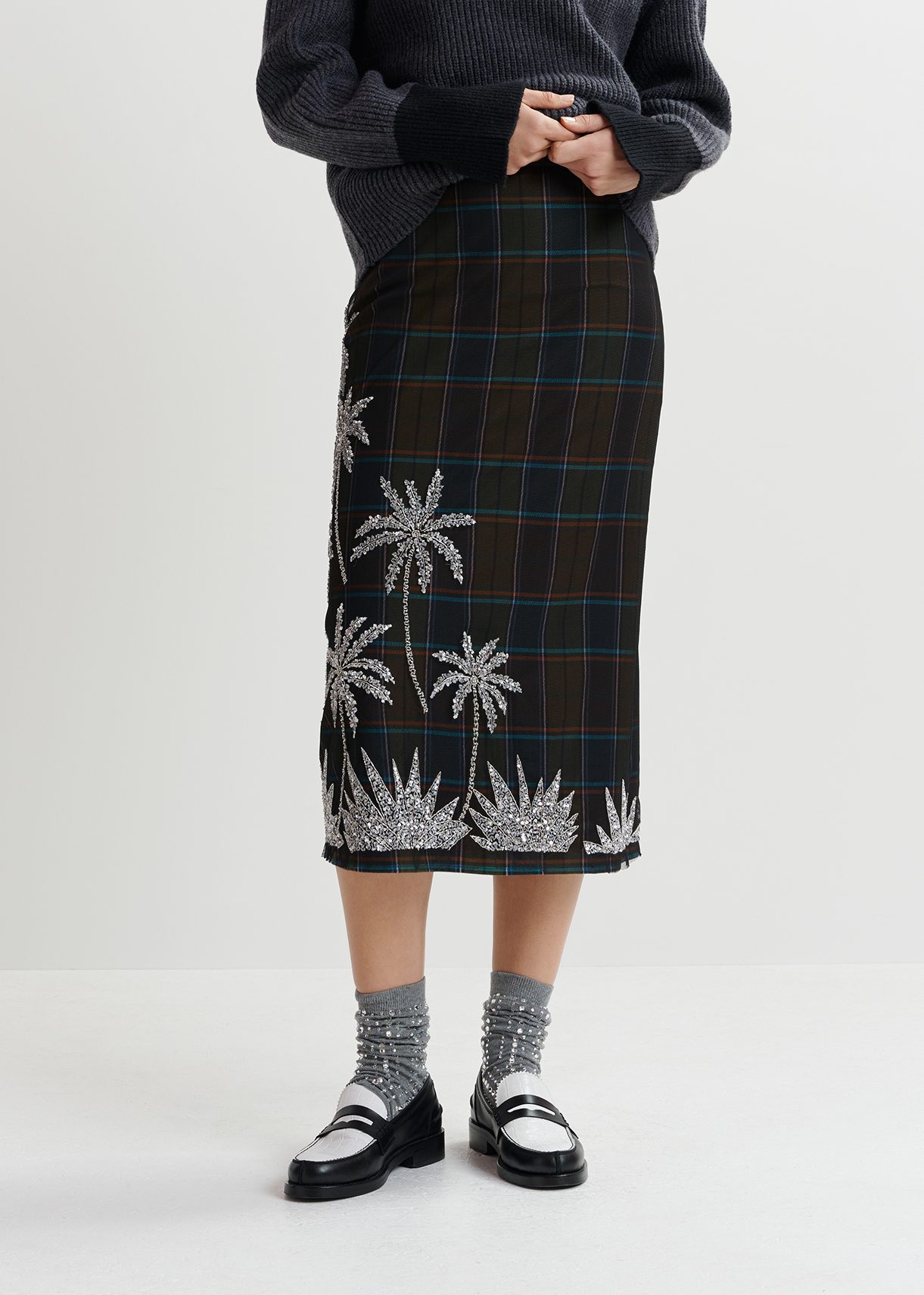 スカート Essentiel Antwerp HANDKERCHIEF SEQUIN MESH SKIRT Essentiel Antwerp Handkerchief Sequin Mesh Skirt | italist
