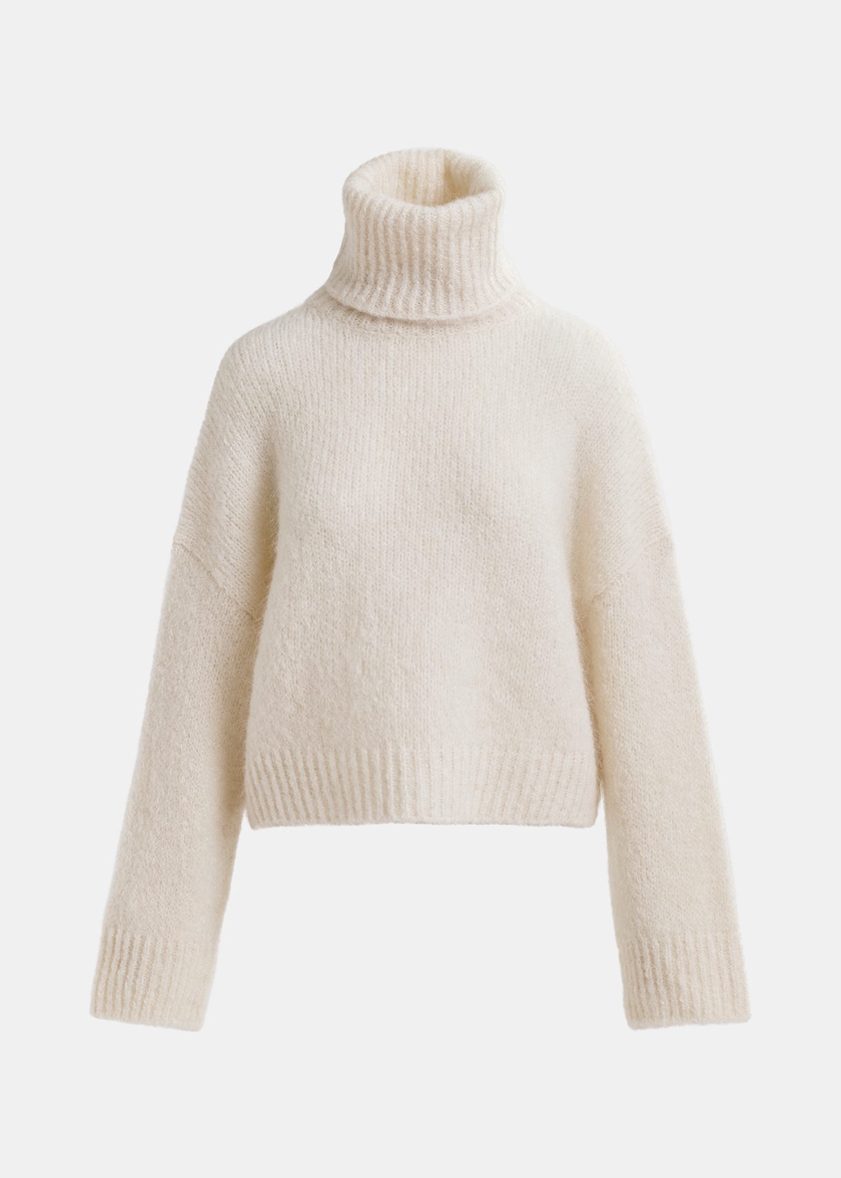 Chunky white turtleneck sweater best sale