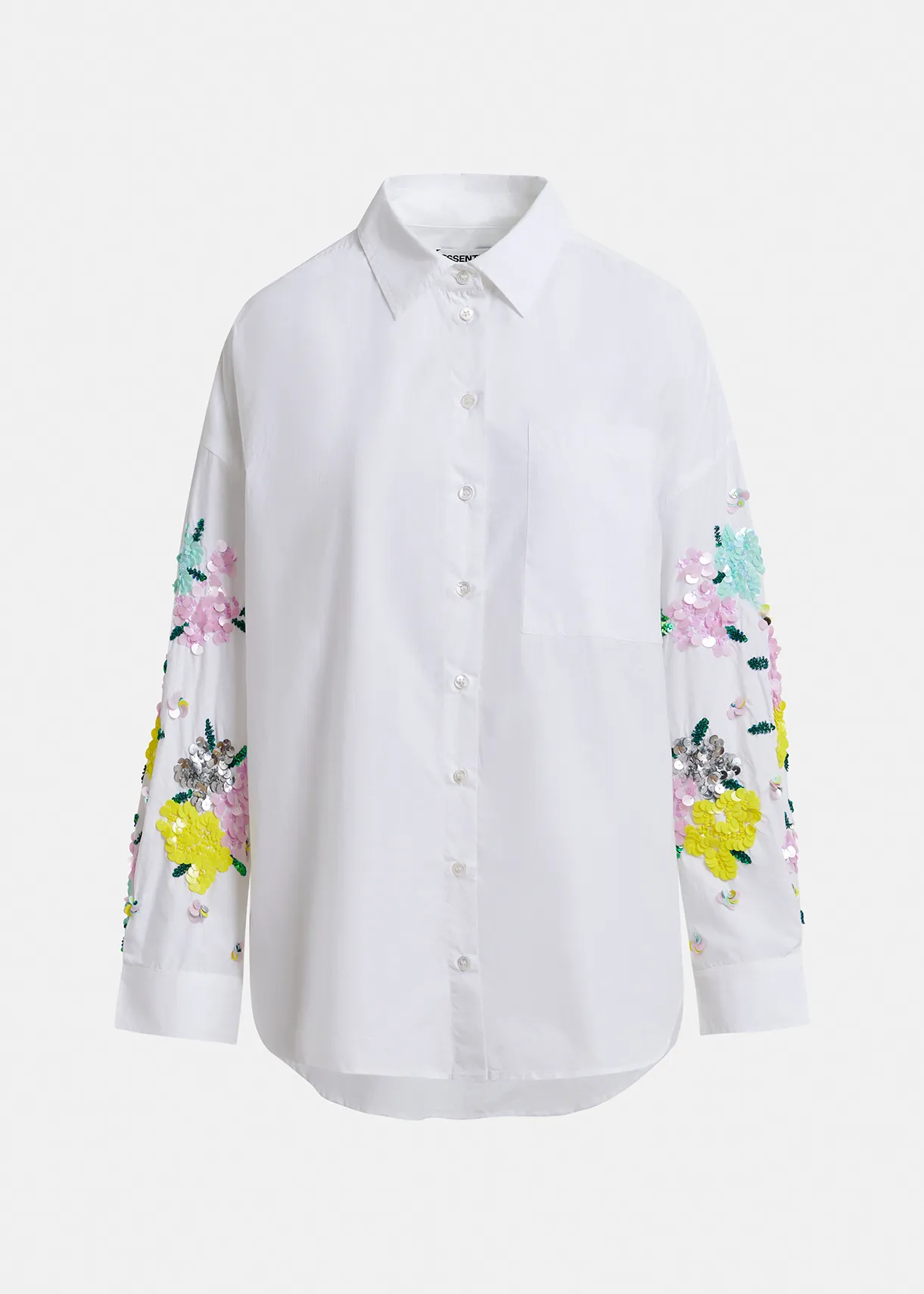 Essentiel Art Werp Beige Checked Cotton Shirt