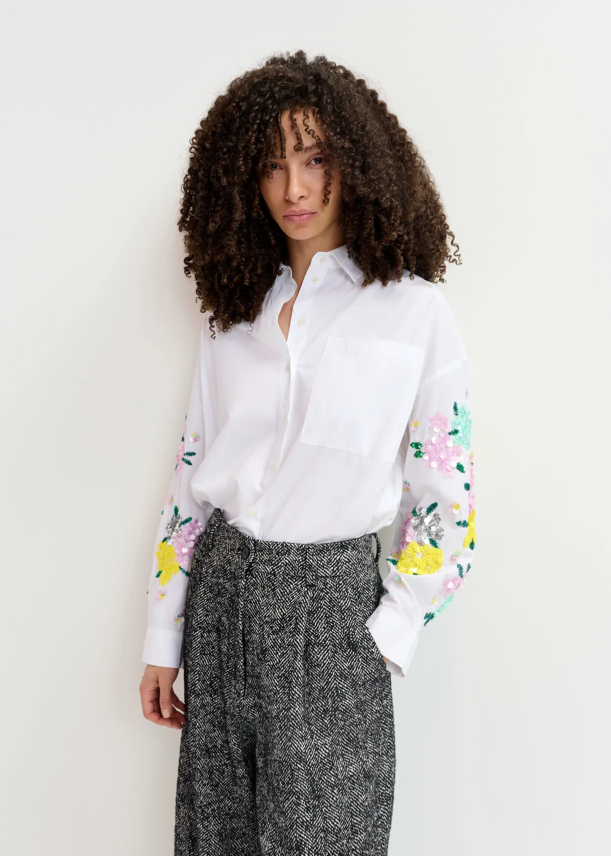Floral Shirt Asos Party Shirt White Cotton Shirt With Floral