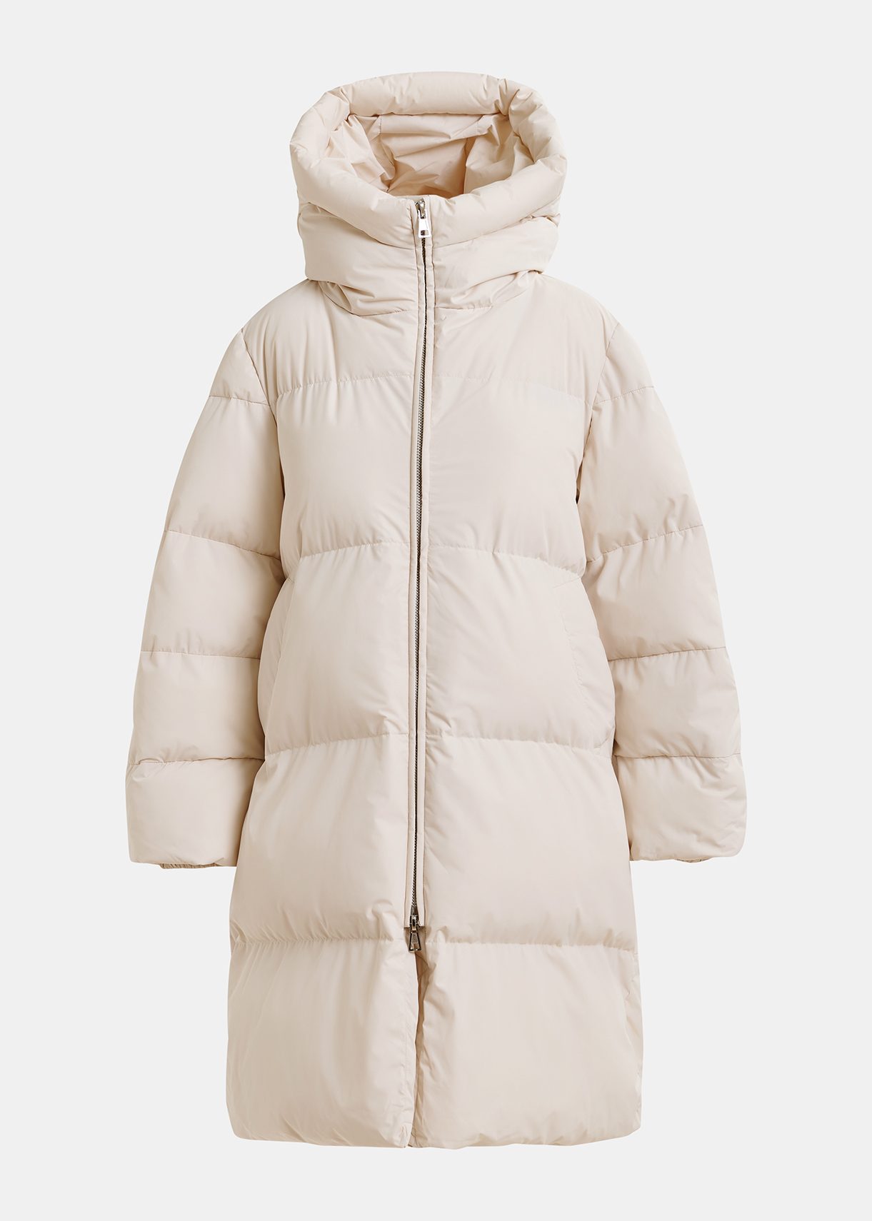 Off white padded coat on sale