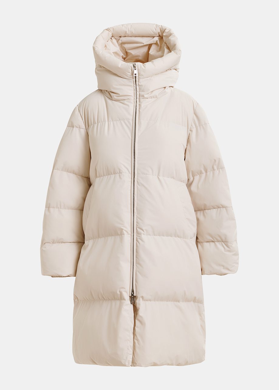 Off-white hooded puffer coat