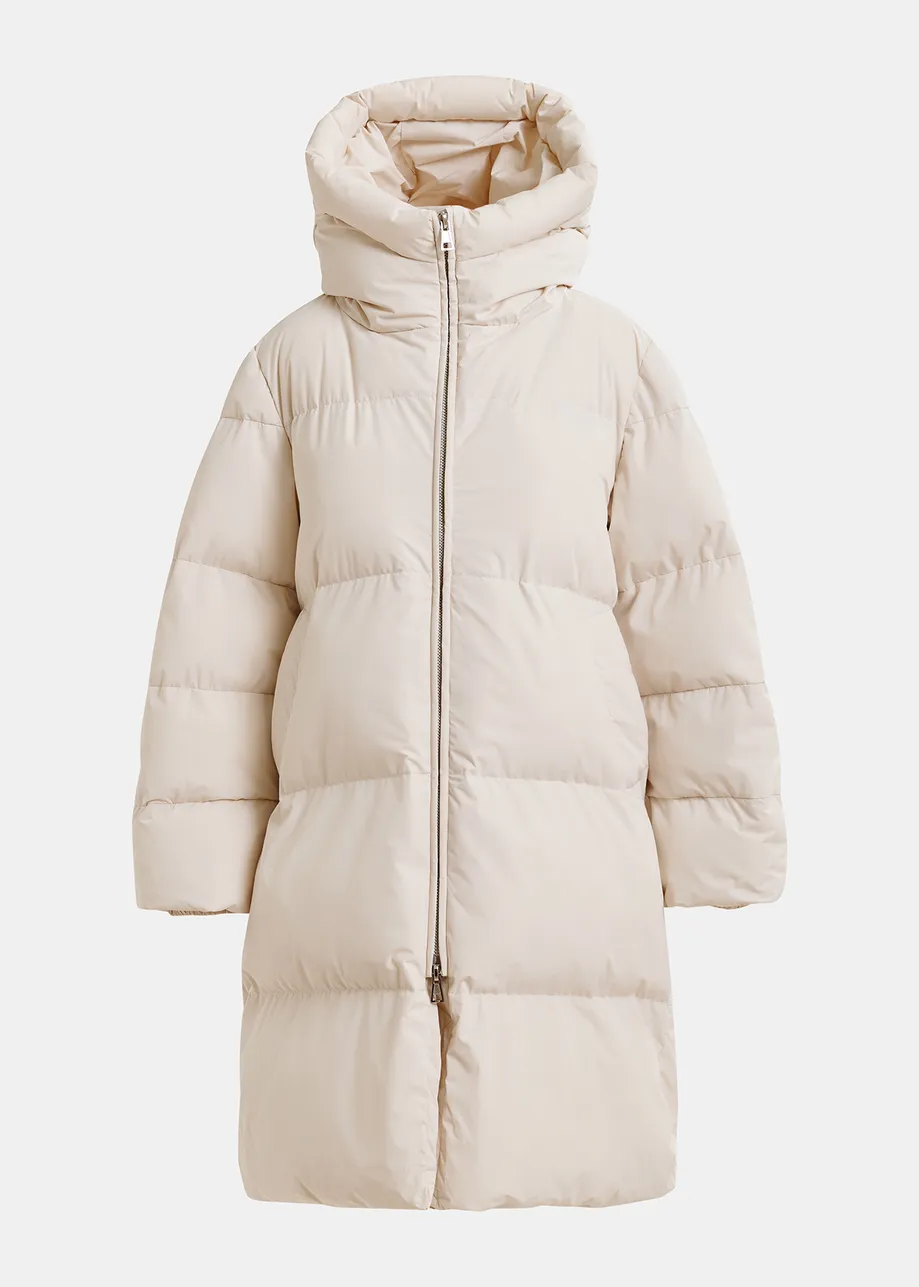 Off-white hooded puffer coat