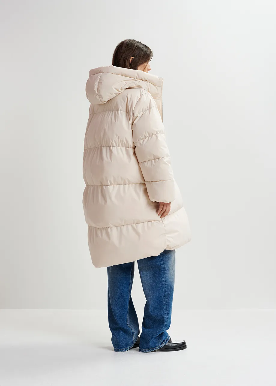 Off-white hooded puffer coat