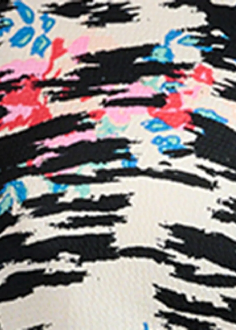 Black and white zebra-print shirt