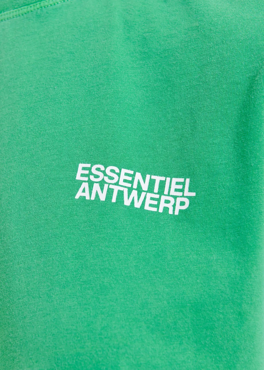 T-shirt à mancherons en coton bio vert