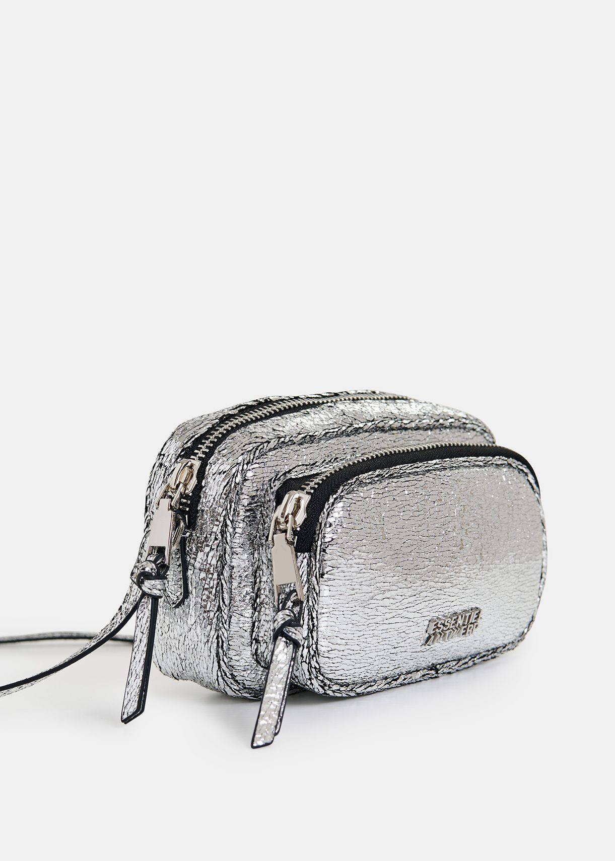Silver metallic shoulder bag | Essentiel Antwerp Europe