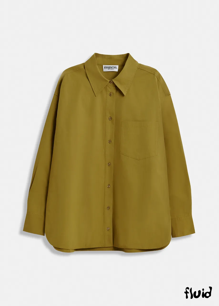 Khaki cotton shirt