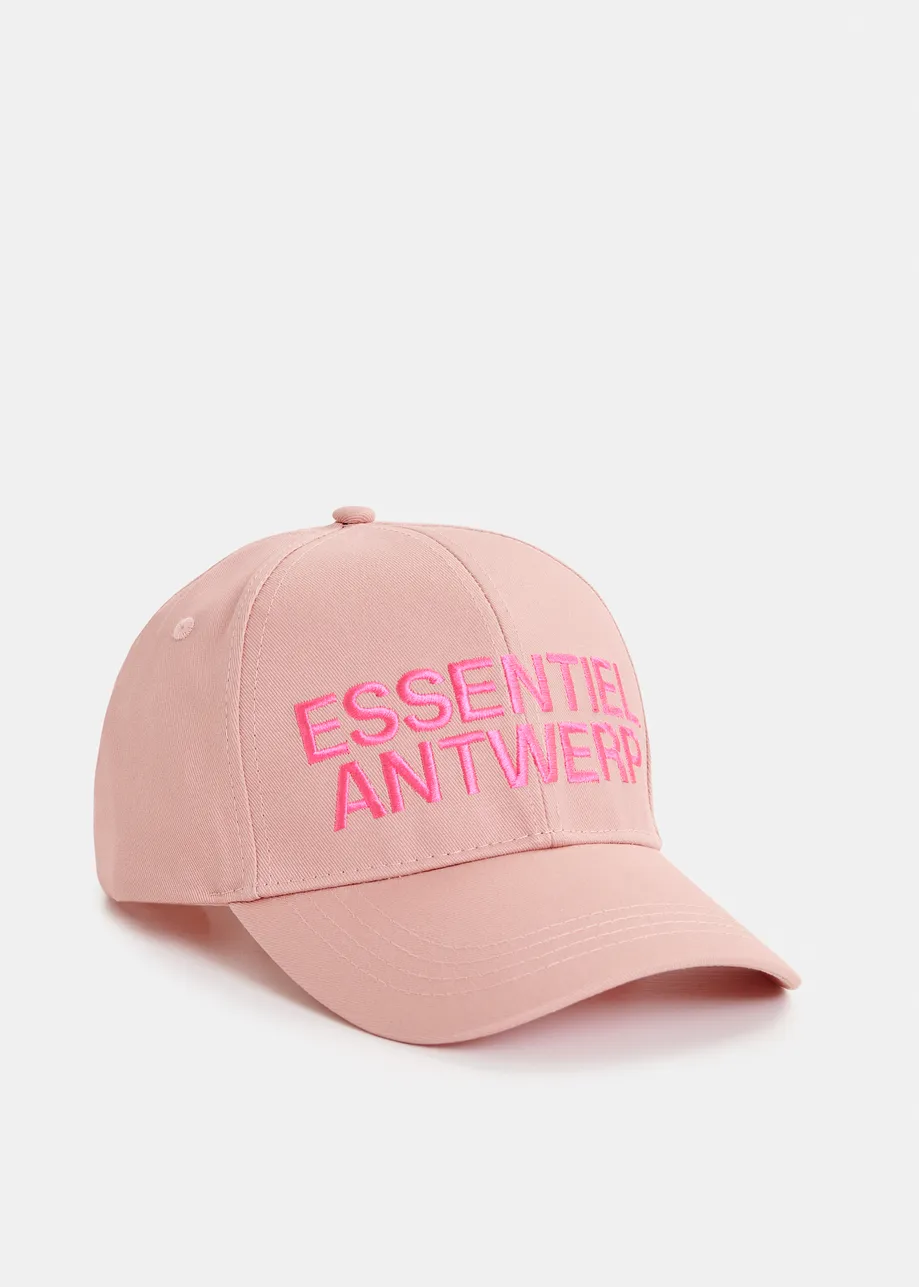 Pink embroidered baseball cap
