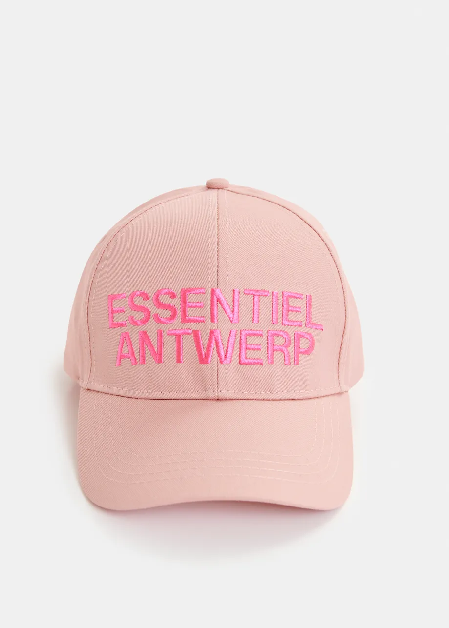 Pink embroidered baseball cap