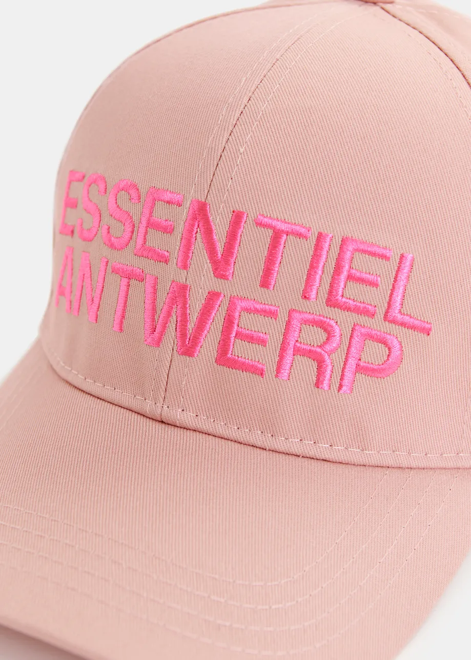 Pink embroidered baseball cap