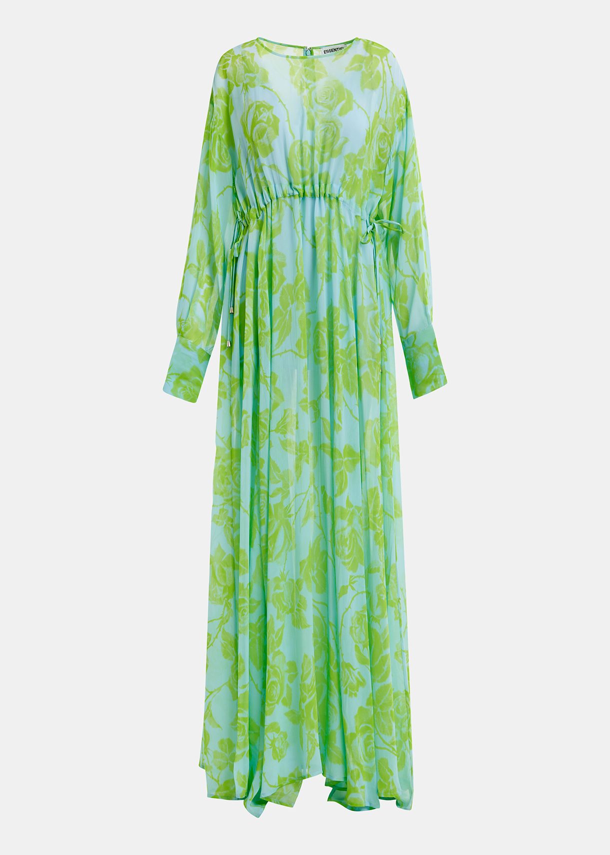 slim fit dress slacks Rent ASOS DESIGN Tie Front Soft Mini Dress With Cuff And Waist Detail In Green  Floral Print