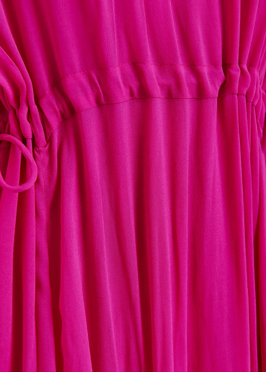 Roze maxi-jurk