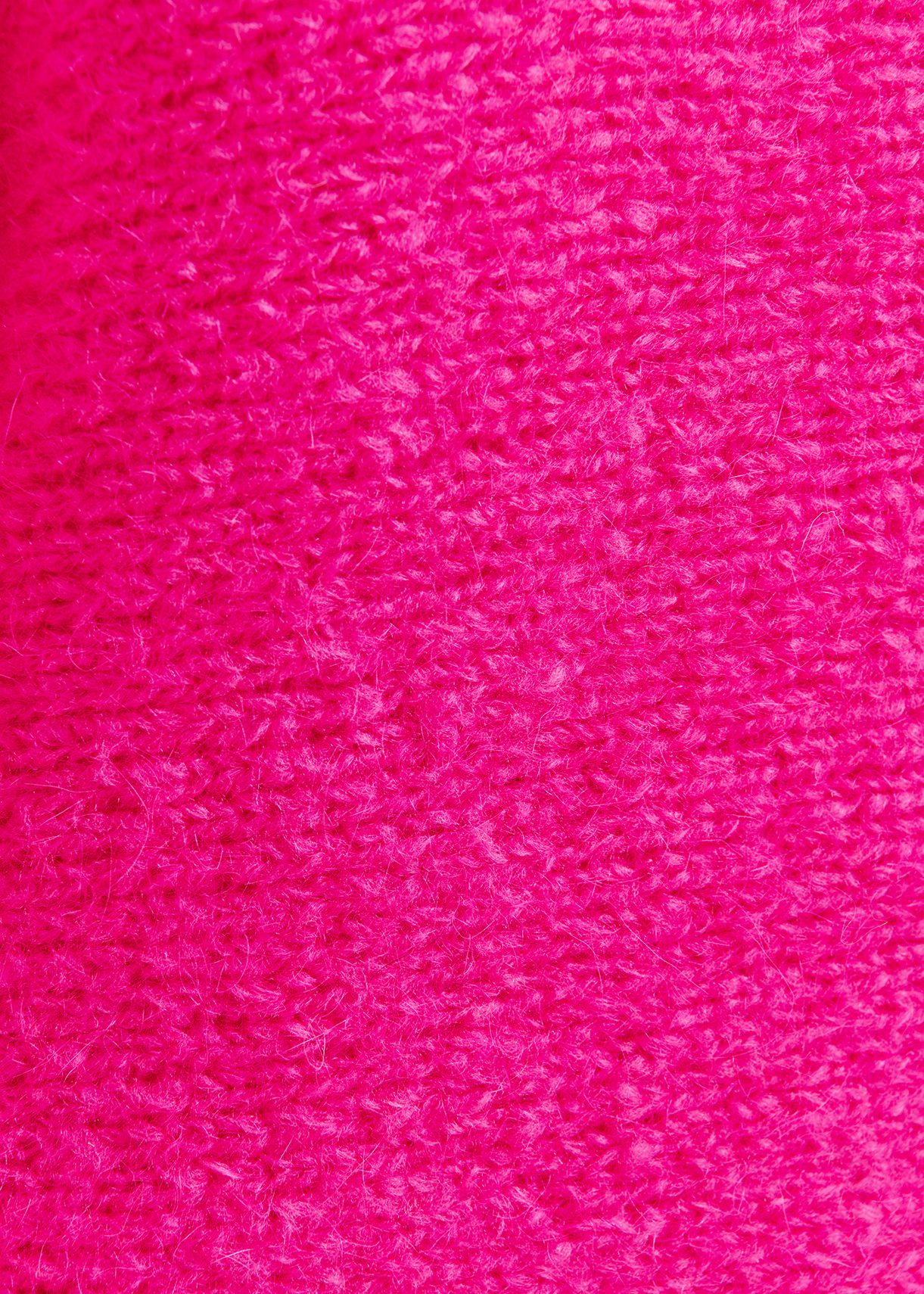Bright pink mohair blend knit with batwing sleeves | Essentiel