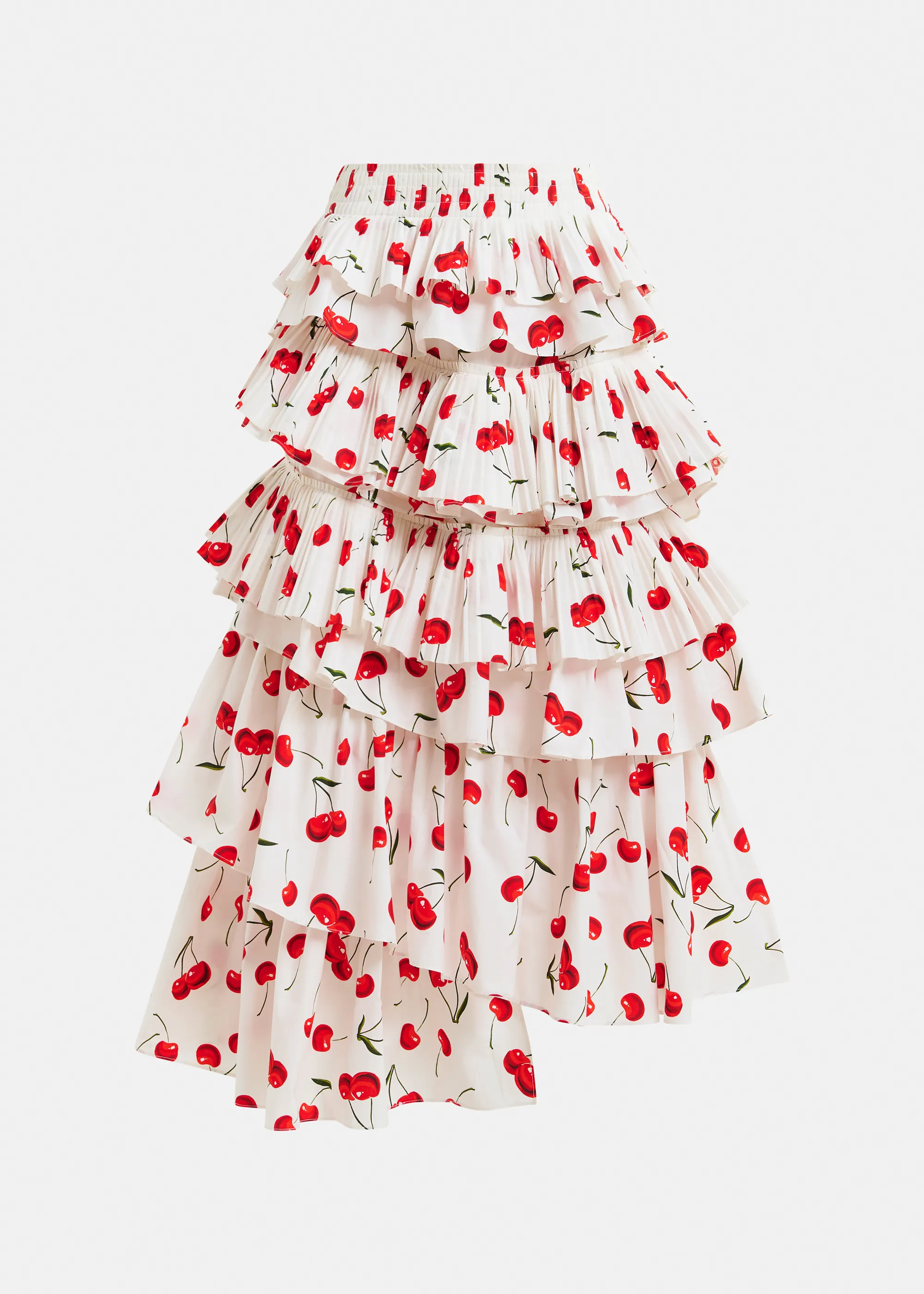 Robe blanche fleurie vert - Cozette Lille