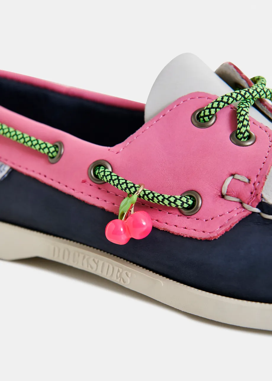 Veelkleurige bootschoenen - samenwerking met Sebago