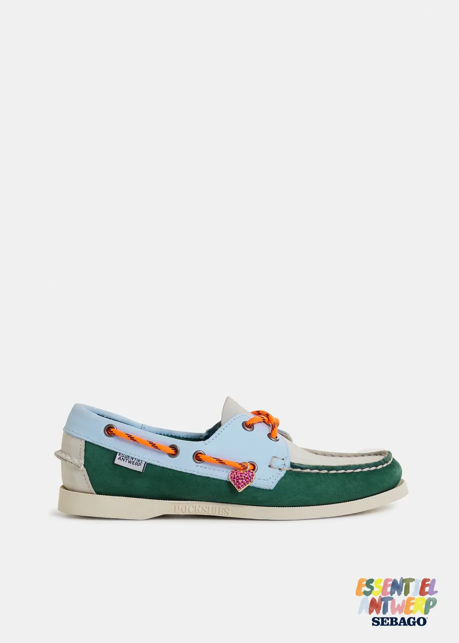 Chaussures bateau multicolores - collaboration avec Sebago