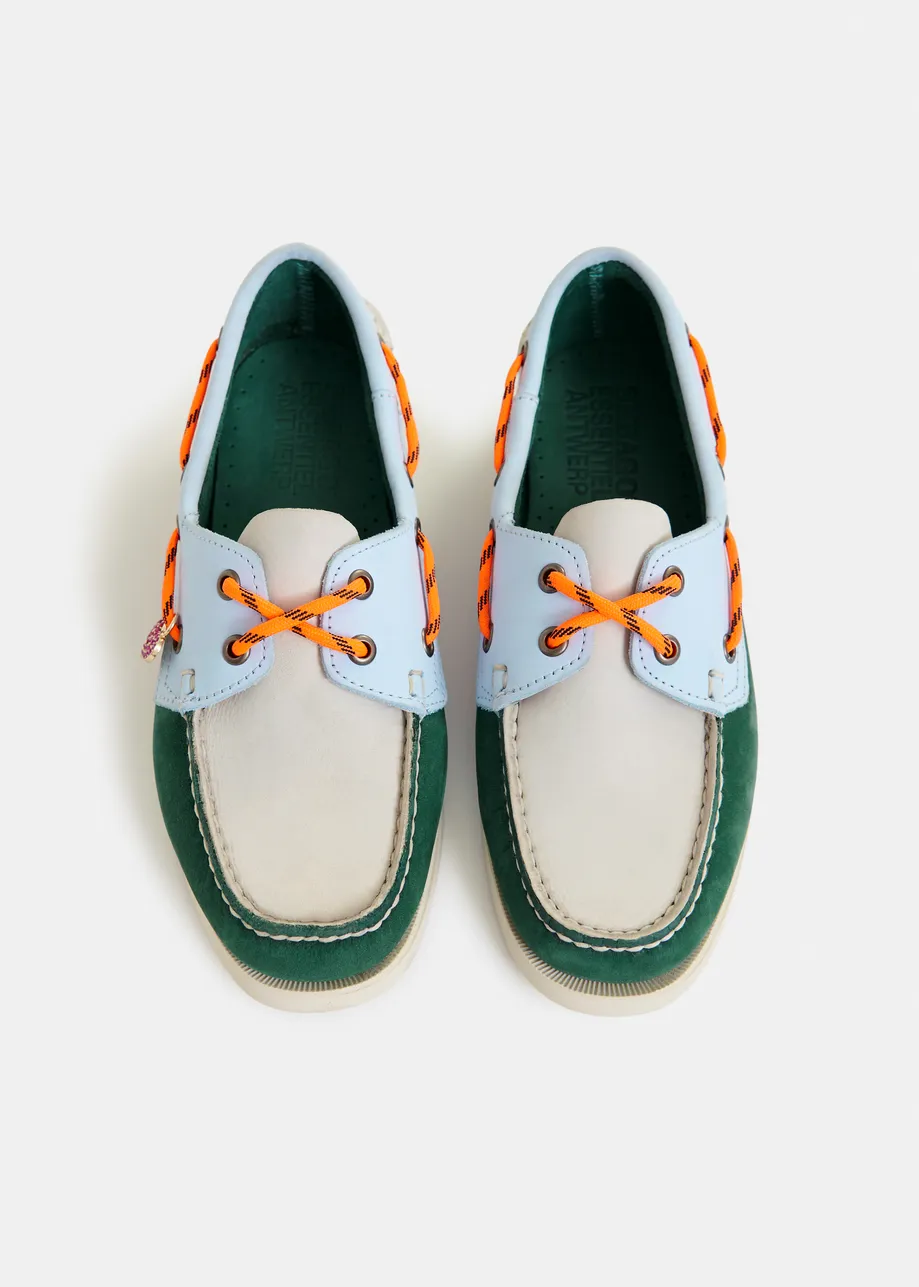 Multicolor boat shoes - collaboration with Sebago